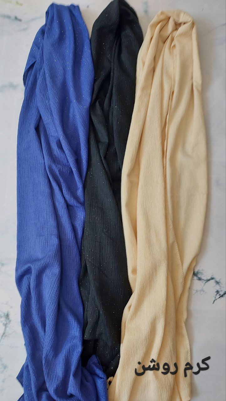 شال های قواره بلند اسلپ نخی ساده وشاین دار