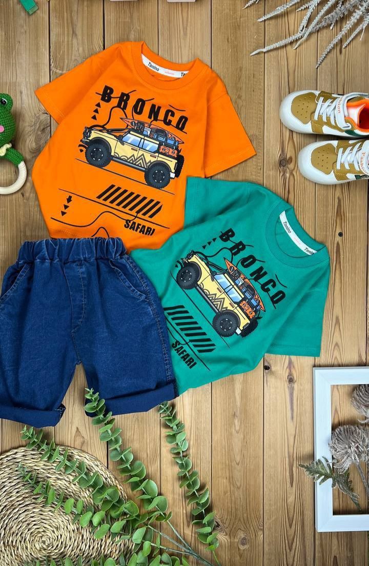 ست تیشرت وشلوارک لی پسرانه