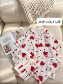 ست سه تیکه پیژامه زنانه وارداتی نخ پنبه فری سایز