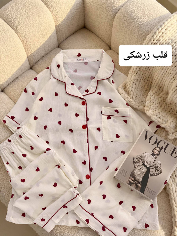 ست سه تیکه پیژامه زنانه وارداتی نخ پنبه فری سایز